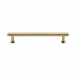 M Marcus Heritage Brass Knurled Design Cabinet Pull with Rose 160mm Centre to Centre